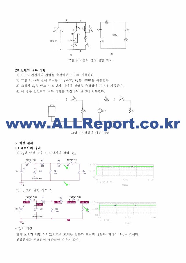 [기초전자전기실험1] A+받은 등가전원정리 예비보고서 기초전자전기실험   (5 페이지)